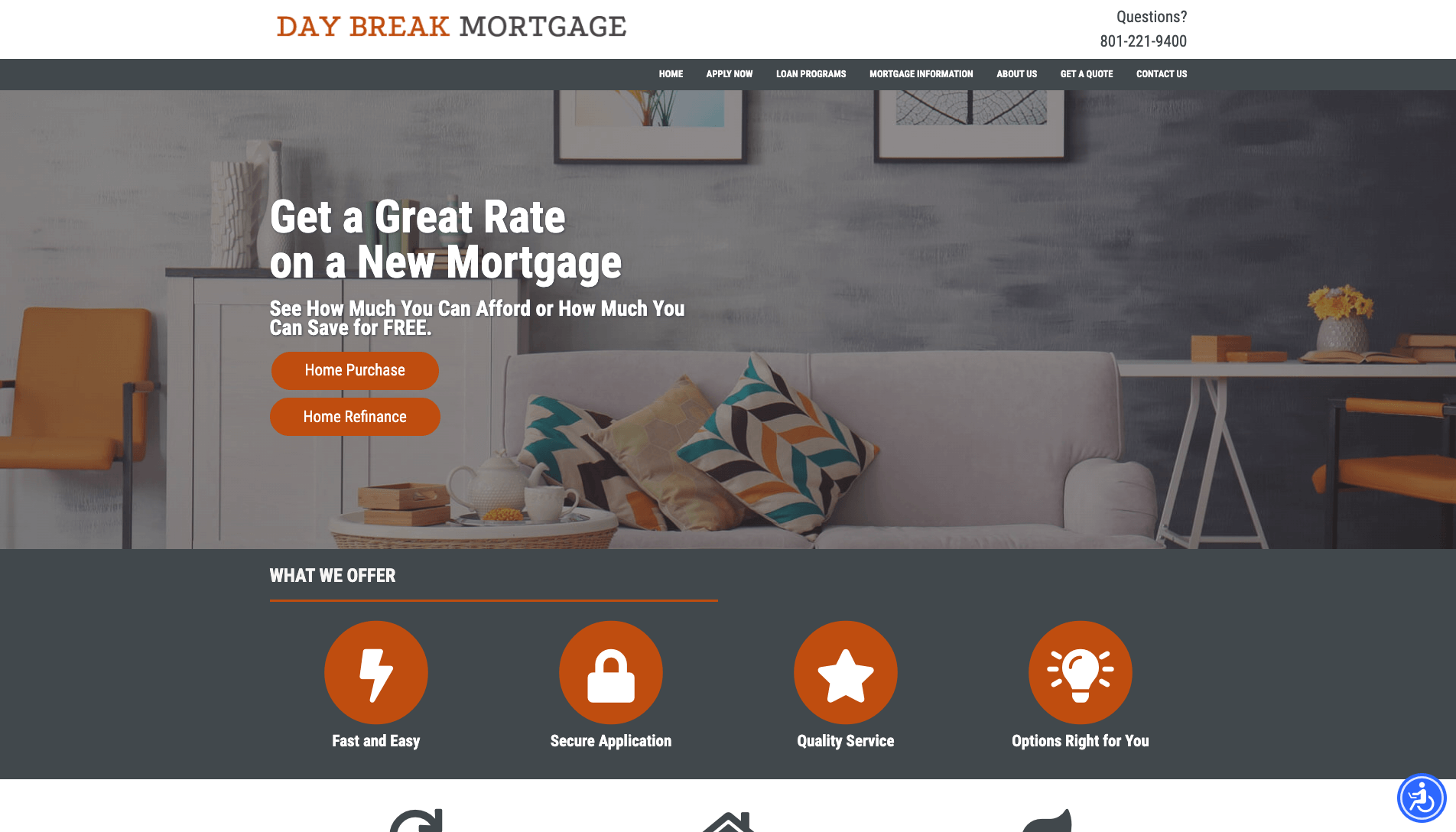 Daybreak Mortgage Template